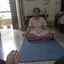 Senior yoga client